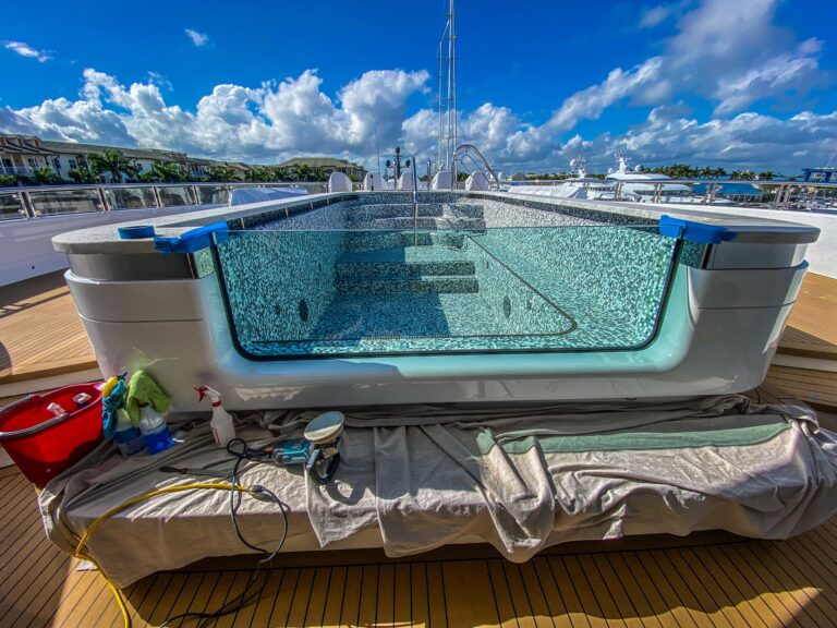 yacht and boat glass repair and polishing in Fort Lauderdale, Miami, and West Palm