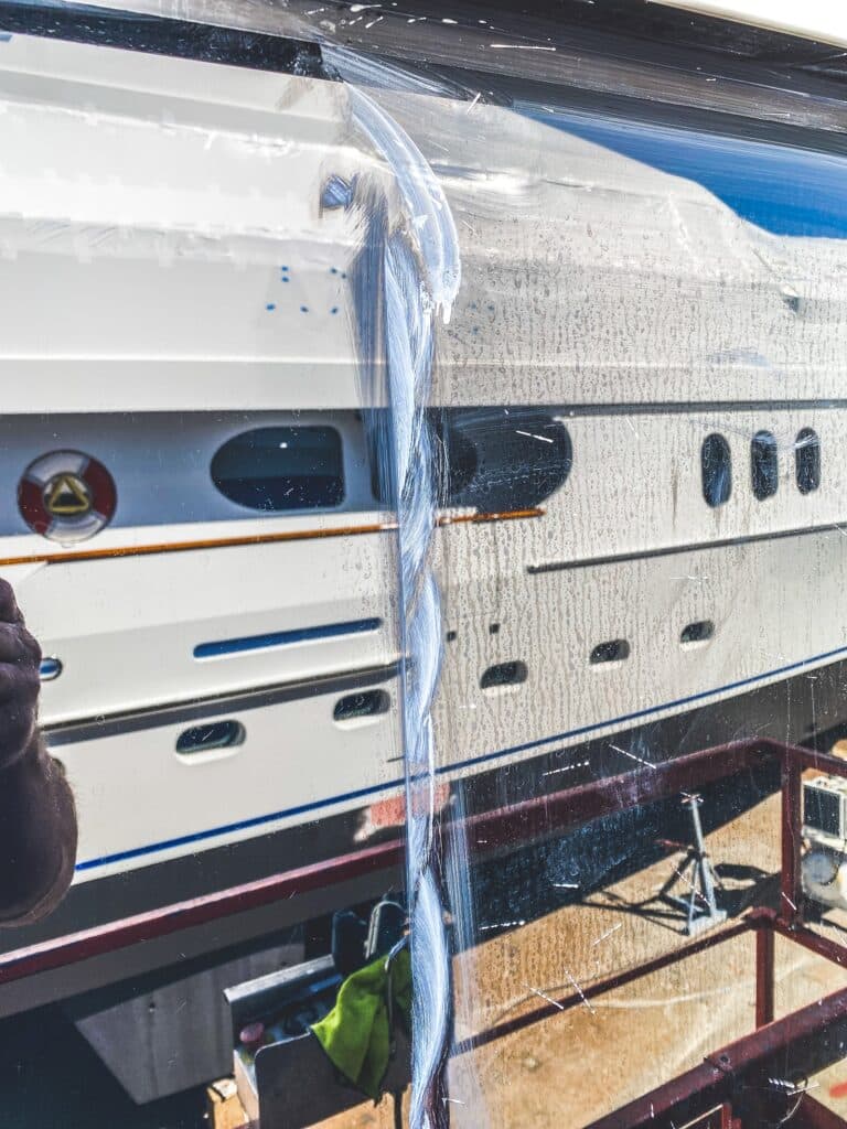 yacht glass restoration in Fort Lauderdale, Miami, and West Palm