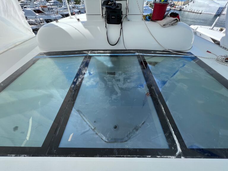 yacht and boat glass repair and polishing in Fort Lauderdale, Miami, and West Palm